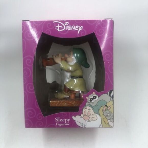 Disney  Enesco Sleepy Dwarf Figurine From  Snow White & The Seven Dwarfs. Read - Picture 1 of 9